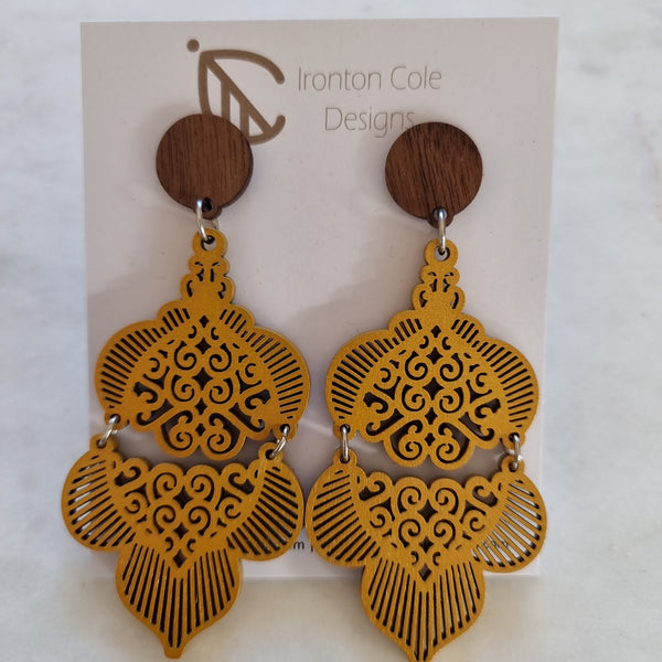 Chandy wood earrings