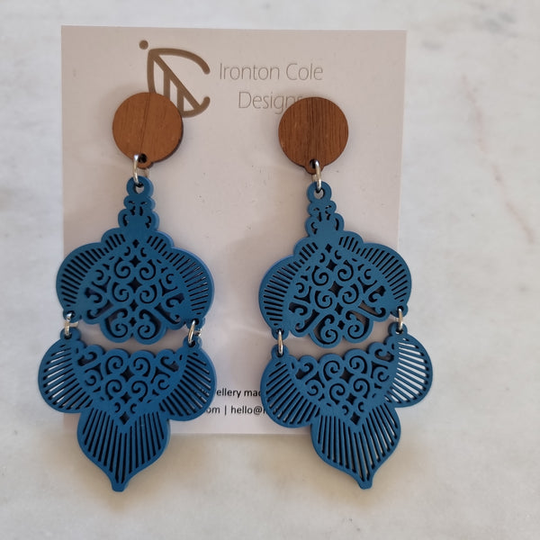 Chandy wood earrings