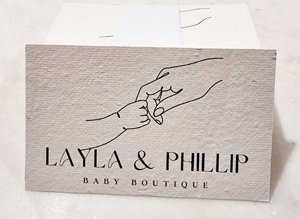 Seed paper business cards