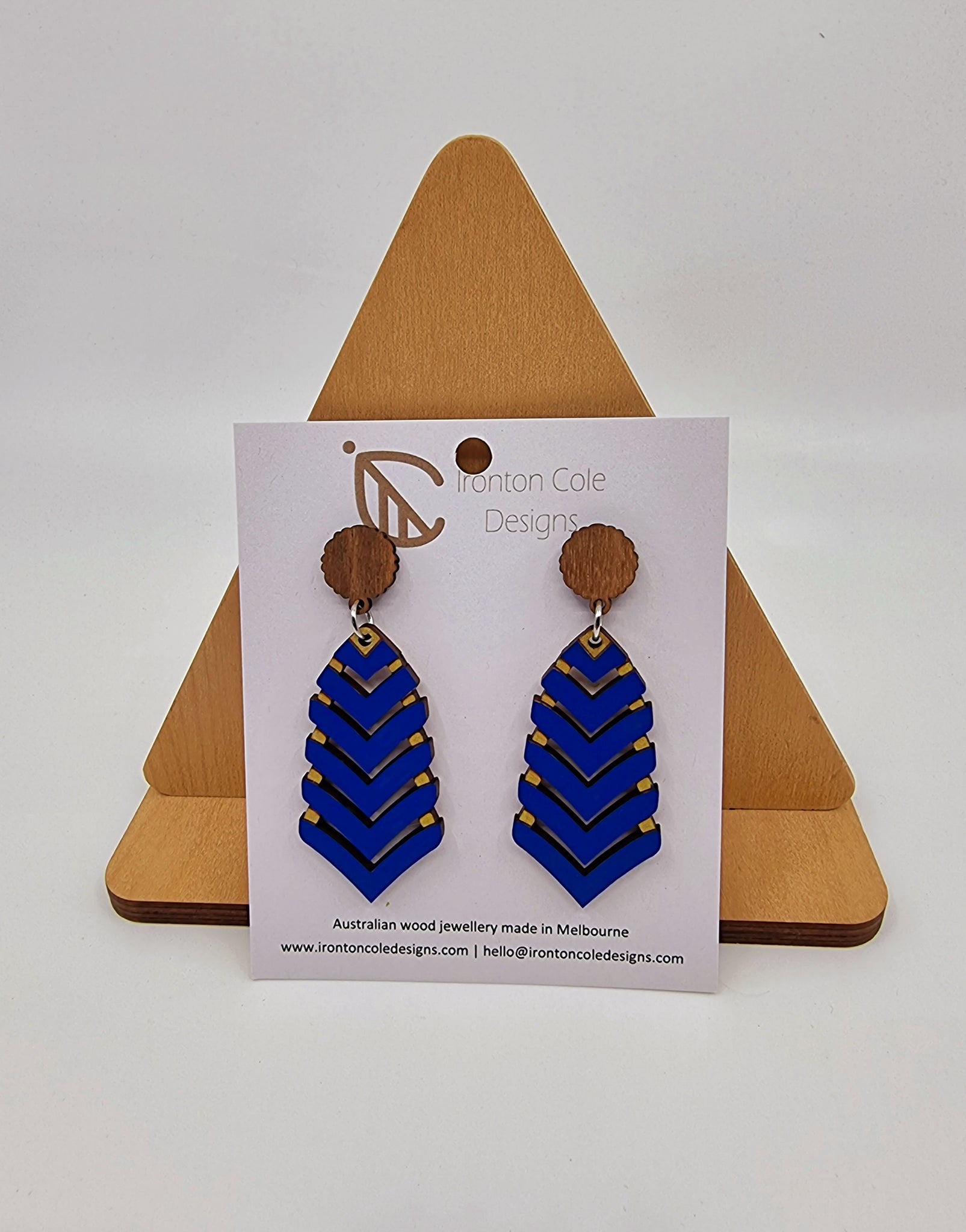 Arrow wooden earrings