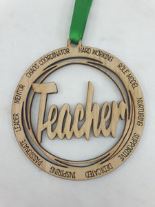 Thank you wooden teacher decorations