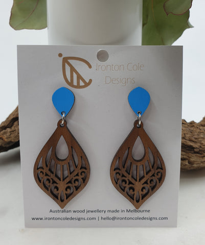 Boho inspired patterned earrings