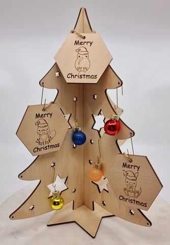 Wooden christmas tree