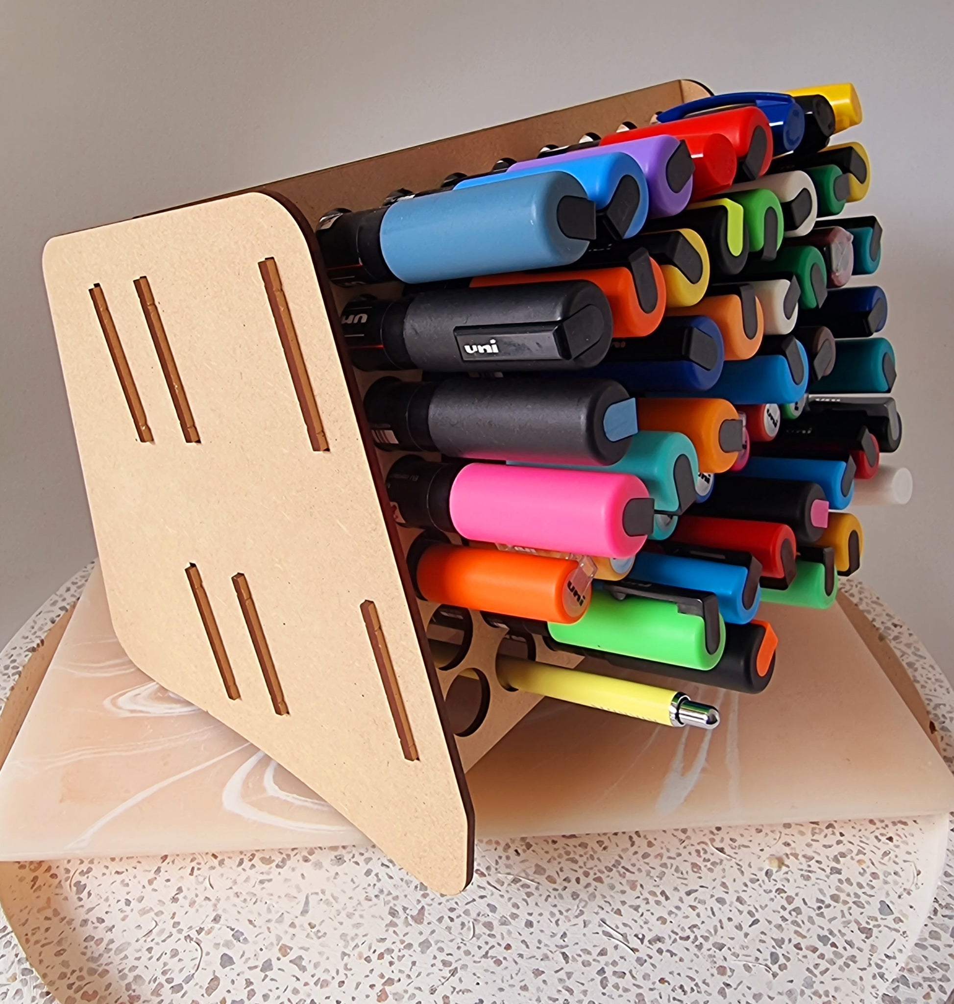 Wooden art organiser 18mm hole