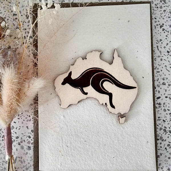 Seed cards with various wooden art