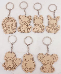 Wooden keyrings