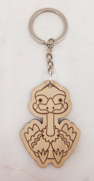 Animal wooden keyrings