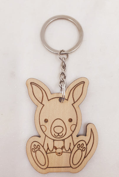 Animal wooden keyrings