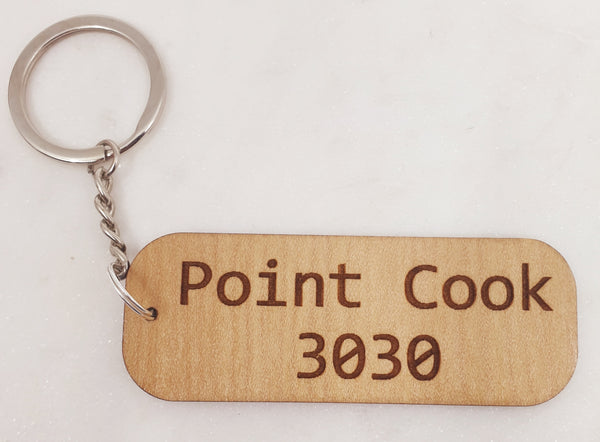 Custom wood keyrings